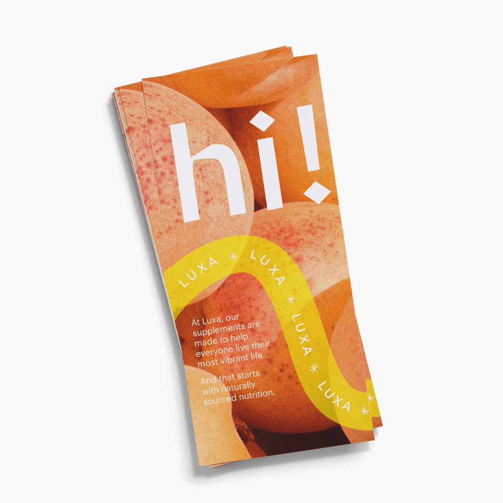 Brochure cover page design.