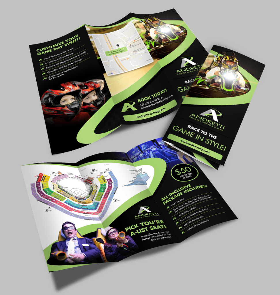 Colorful superfood brochure design.