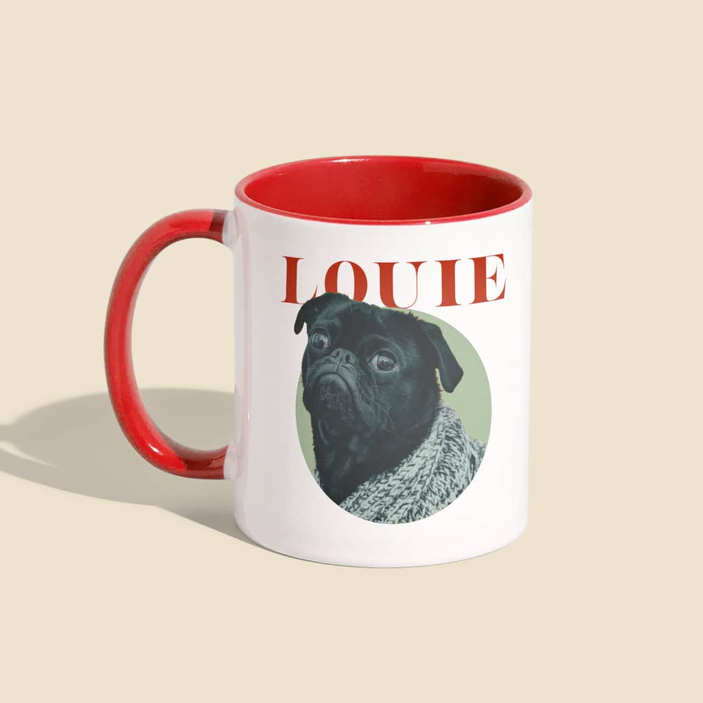 Mug featuring a dog&rsquo;s face